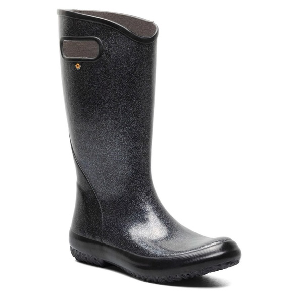 Bogs Women's Waterproof Rain Boots -Black Glitter - Picture 7 of 13
